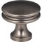 Jeffrey Alexander 1-1/4" Diameter Brushed Pewter Marie Cabinet Knob 445BNBDL - alternate 1